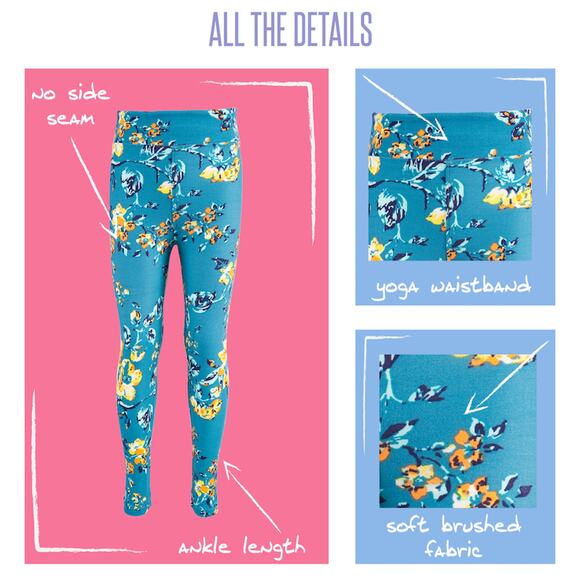 LuLaRoe Tween Leggings Red Black Pagoda Cherry Blossom Lunar New Year Asian Soft - Picture 7 of 8